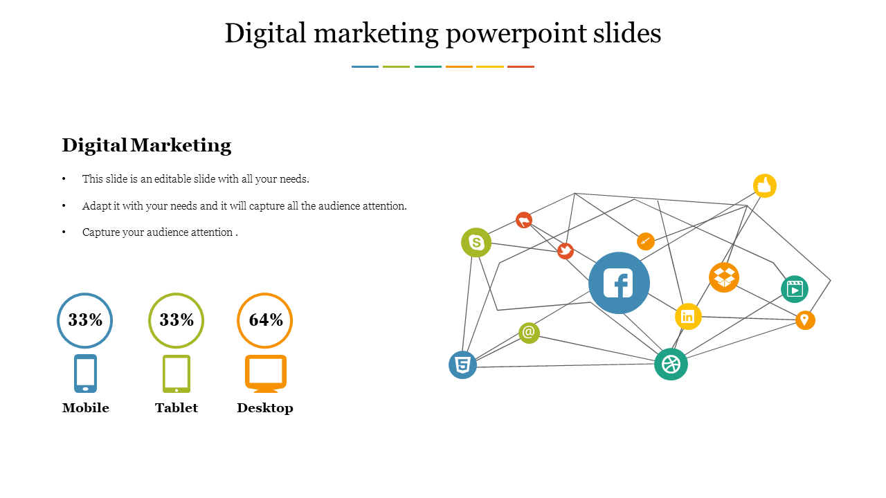 Simple digital marketing powerpoint slides